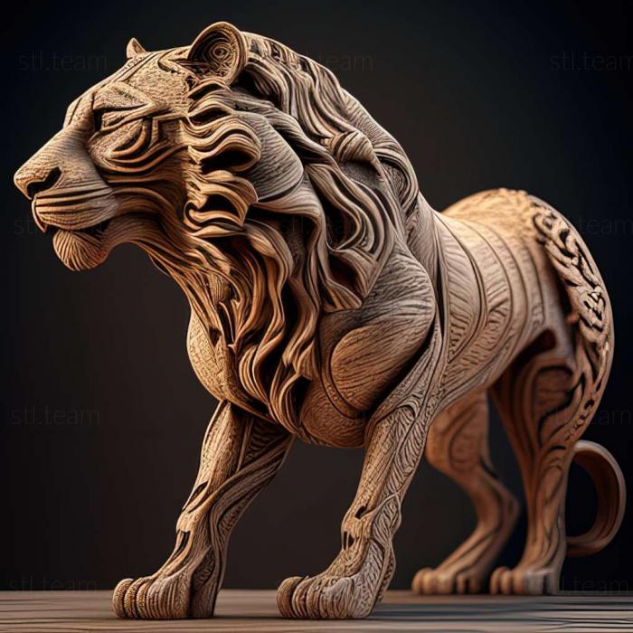 3D модель Геркулес liger знаменита тварина (STL)